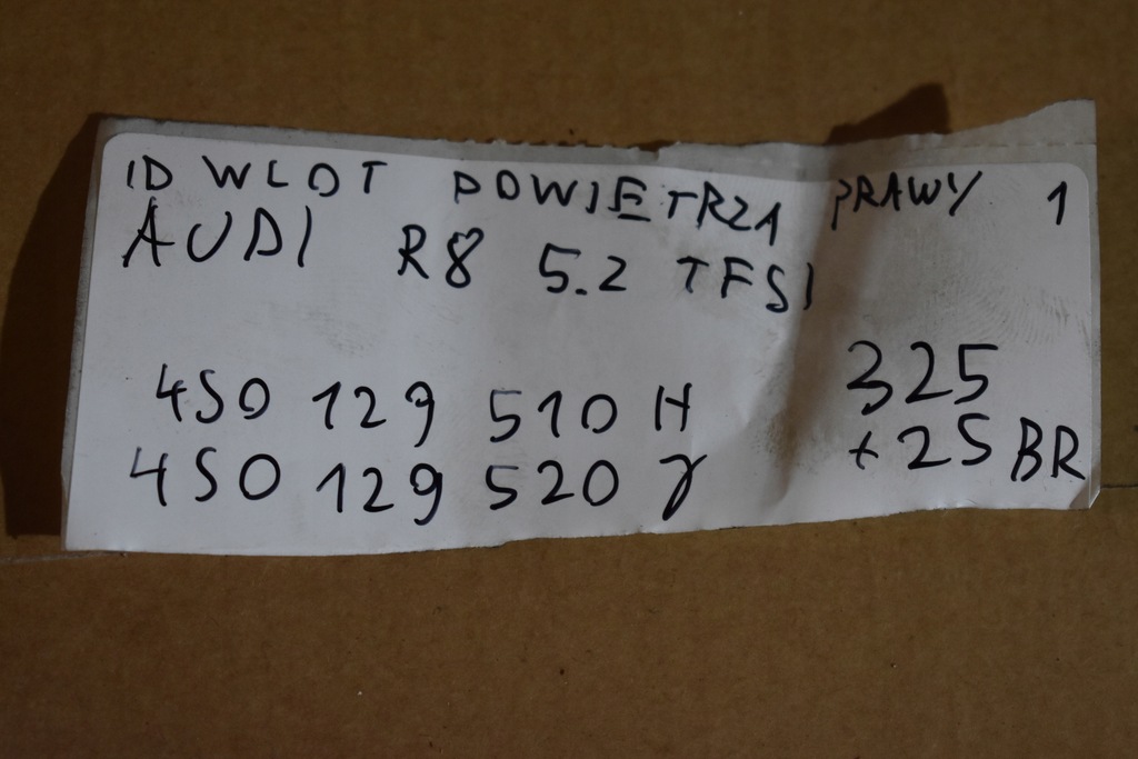 фото №5, Idealny впуск повітря правий audi r8 5.2 tfsi 1