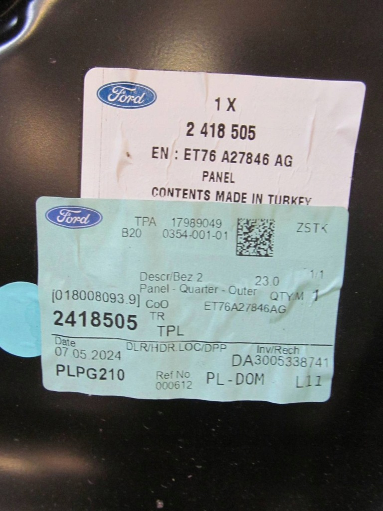 фото №6, Ford transit courier 14-23 поріг блок двигуна обшивка правий правий c501