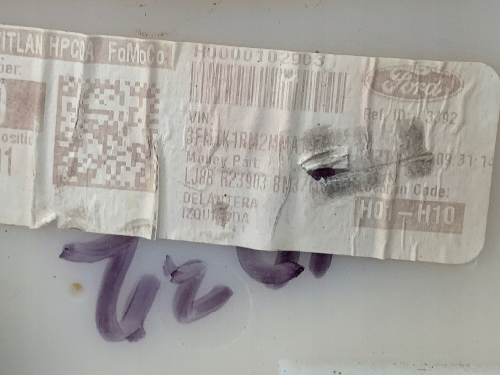 фото №16, Ford mustang mach-e rwd 21r обшивка оббивка двері лівий перед передня ory