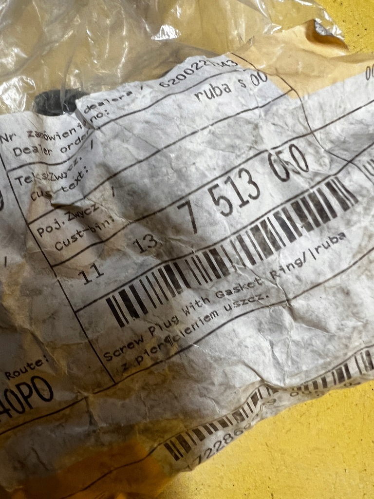 фото №4, Болт кришка зливу картера масляний m14x1,5 mini r50 r52 r53 nowa oem