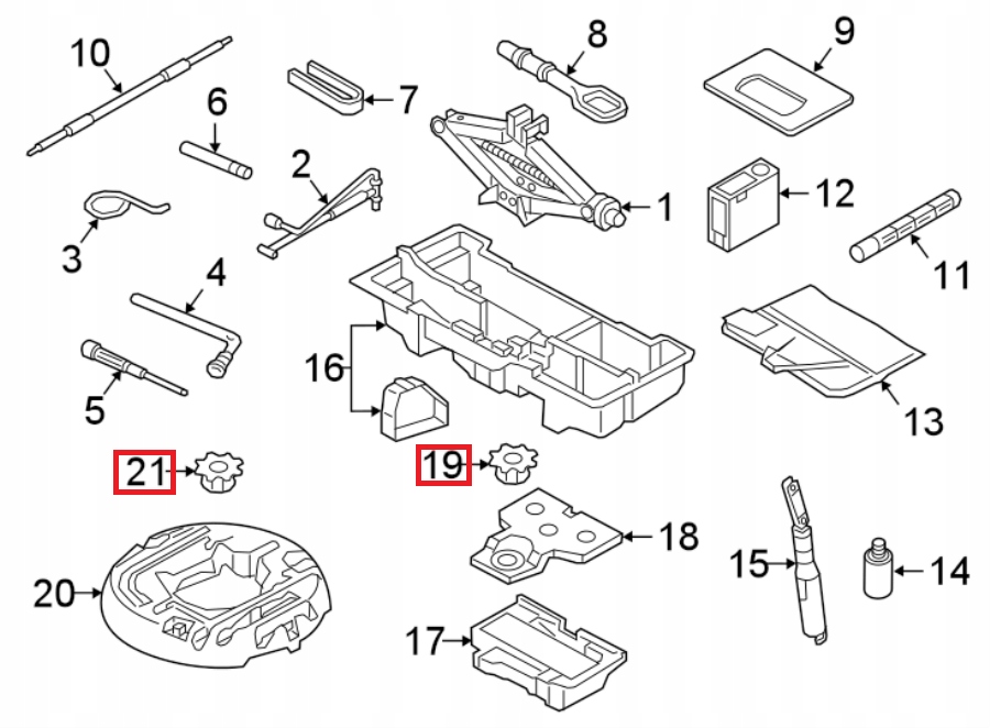 фото №6, Гайка do крепления колеса запасного vag audi a4 a5 оригинальный