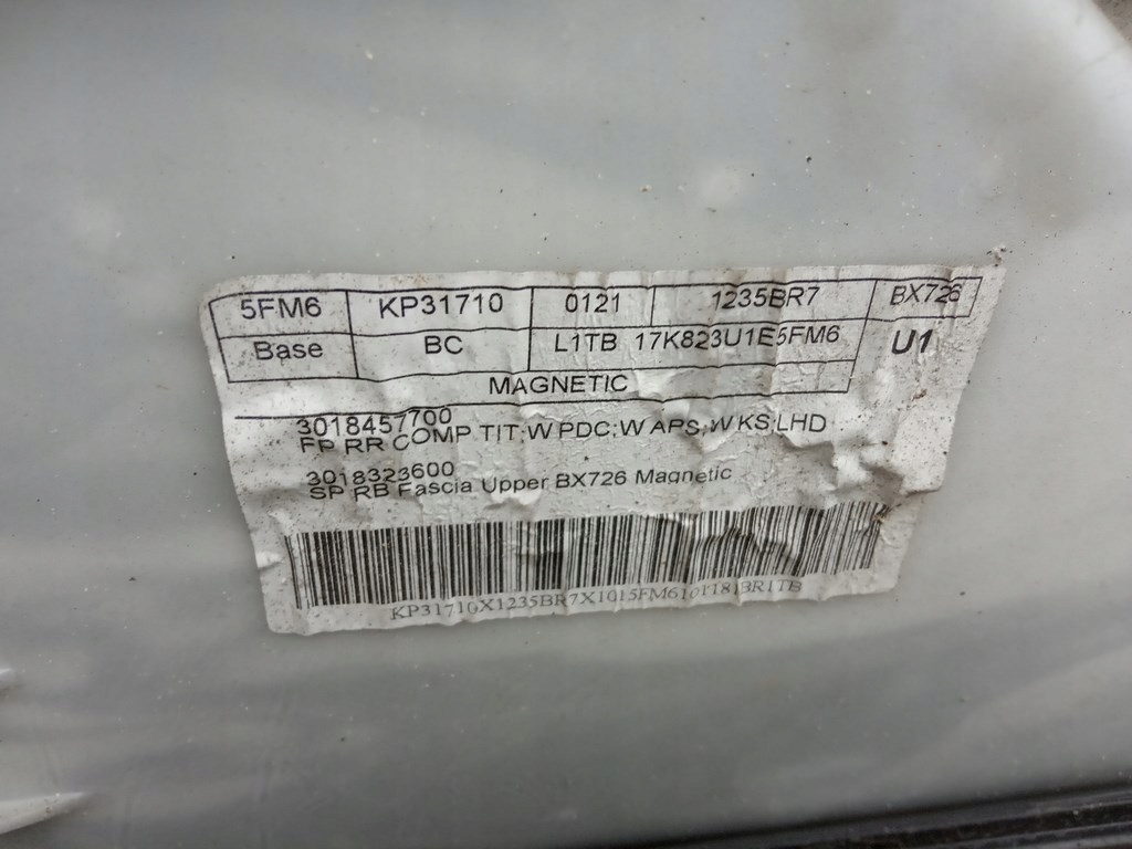 фото №11, Ford puma mk2 2019-22r. - бампер задняя 6xpdc