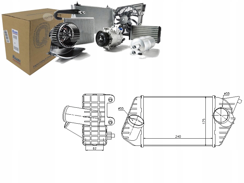 фото №1, Интеркулер nissens ft4252 8ml376776281 ic277 dit0