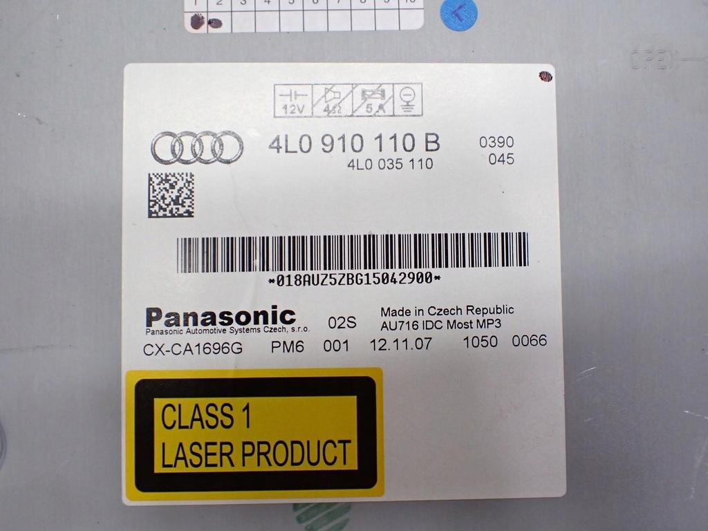 фото №7, Чейнджер дисков cd оригинал 4l0910110b audi q7 4l 08r