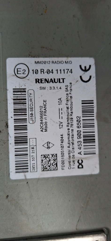 Smart fortwo w453 радио навигация a4539006502 281155725r Оригинал