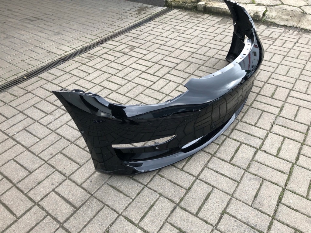 фото №6, Бампер передній tesla model 3 iii + напрямні заглушка