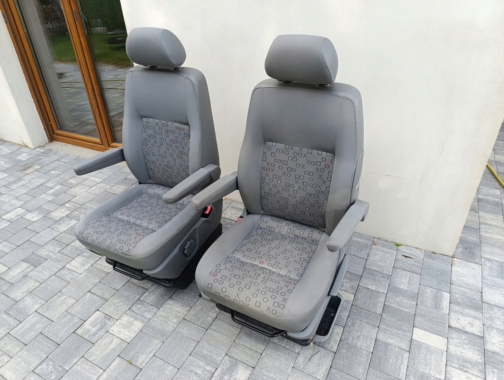 фото №6, Vw t5 t6 комплект сидений передних сиденье пассажир водителя ox сиденья перед