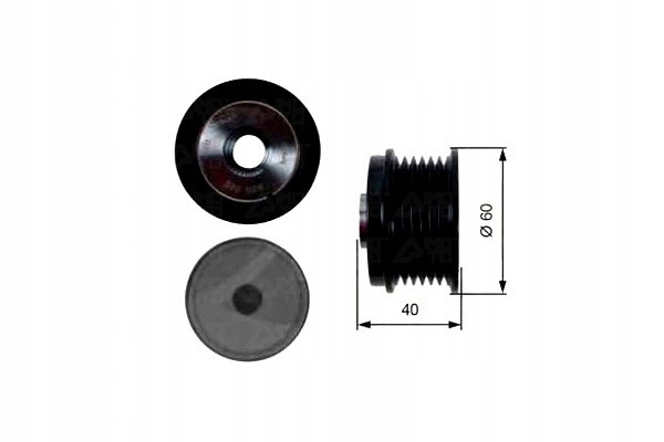 фото №1, Gates шків генератора volvo c30 s40 ii v50