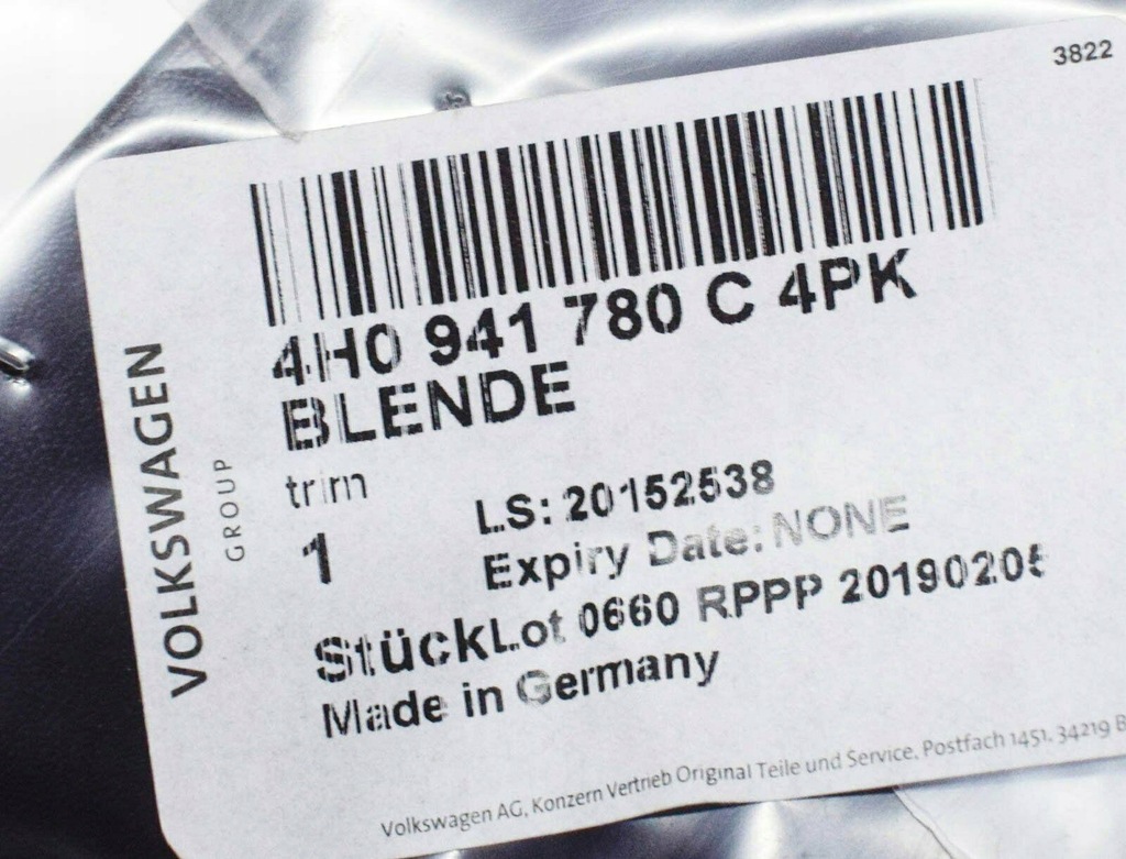 фото №7, Обслуговування лампи задній vag audi a8 s8 quattro оригінальний 4h0941780c4pk