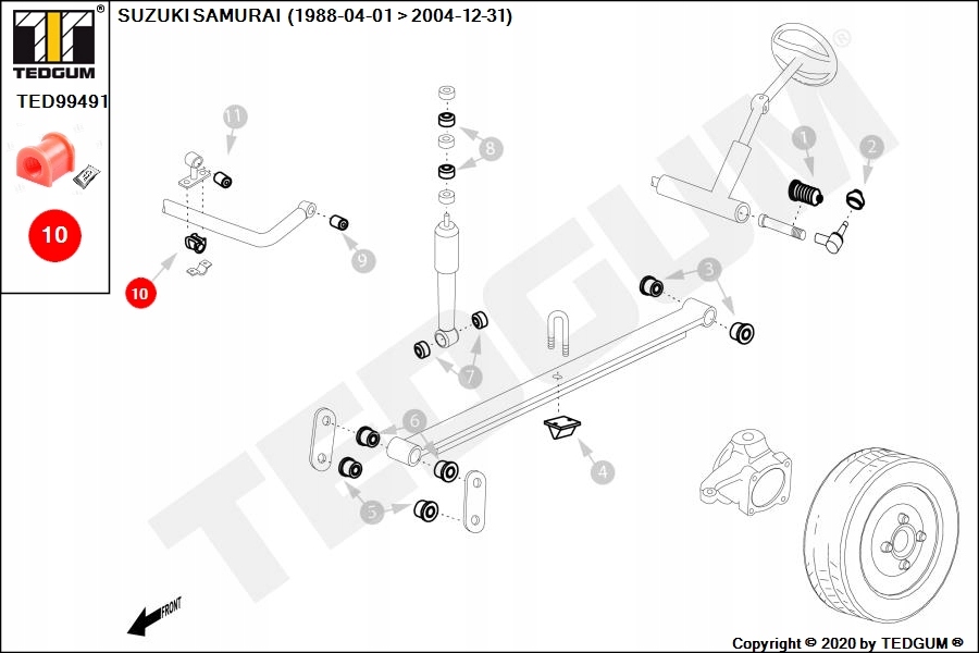 фото №9, Tedgum ted99491 подвеска, стабилизатор
