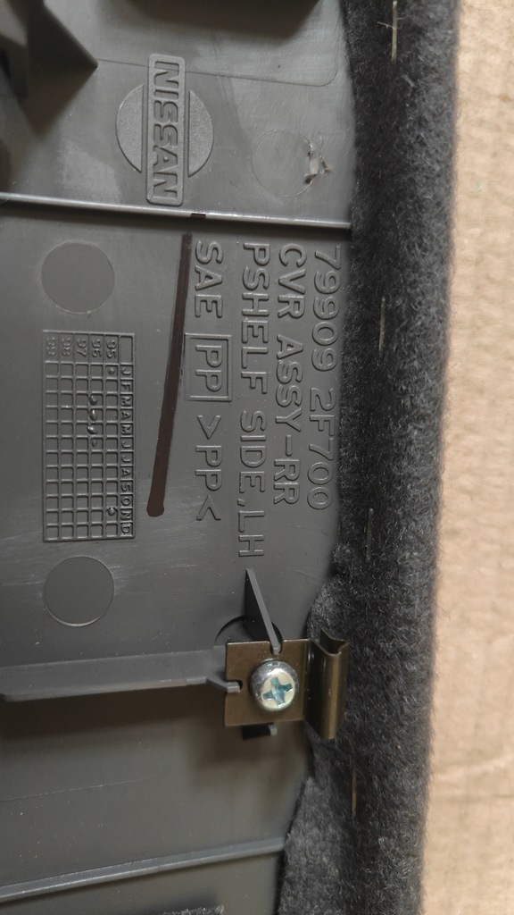 фото №8, Молдинг декоративная заднего панель nissan primera p11 7909-2f702