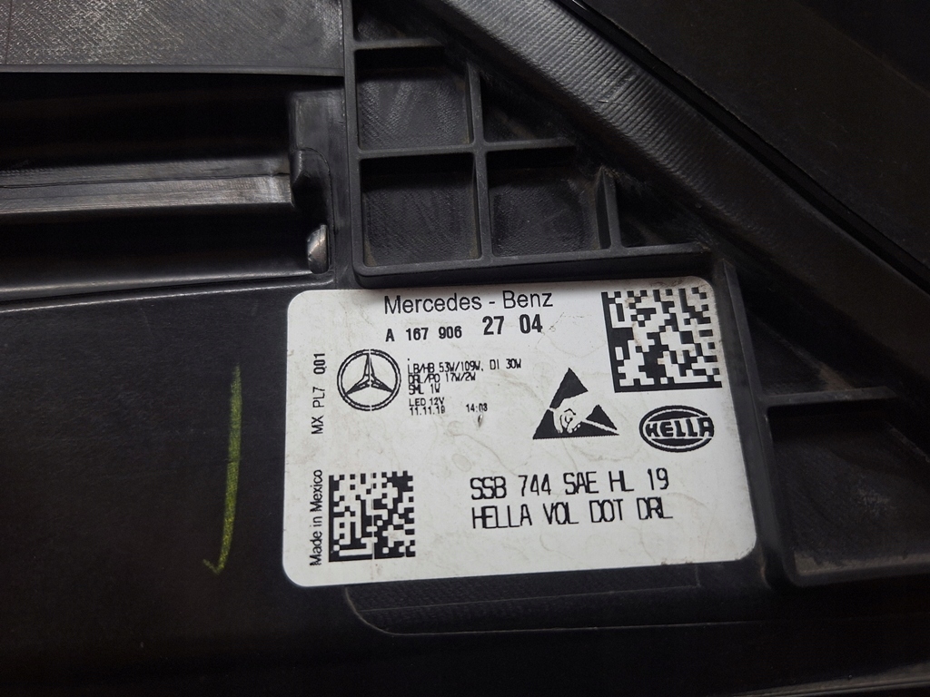 фото №9, Mercedes gle w167 лампа передняя левая full led multibeam usa a1679062704