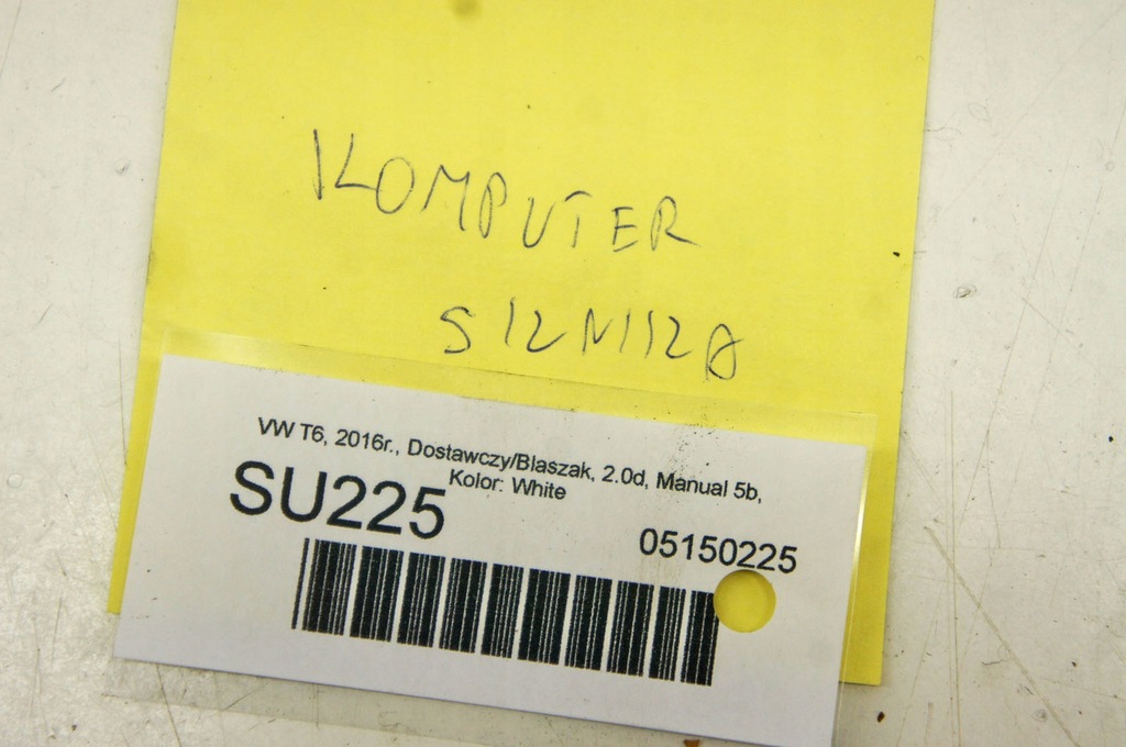 фото №6, Su225 vw transporter t6 2.0d бортовий комп'ютер блок керування двигуна 03l907309l