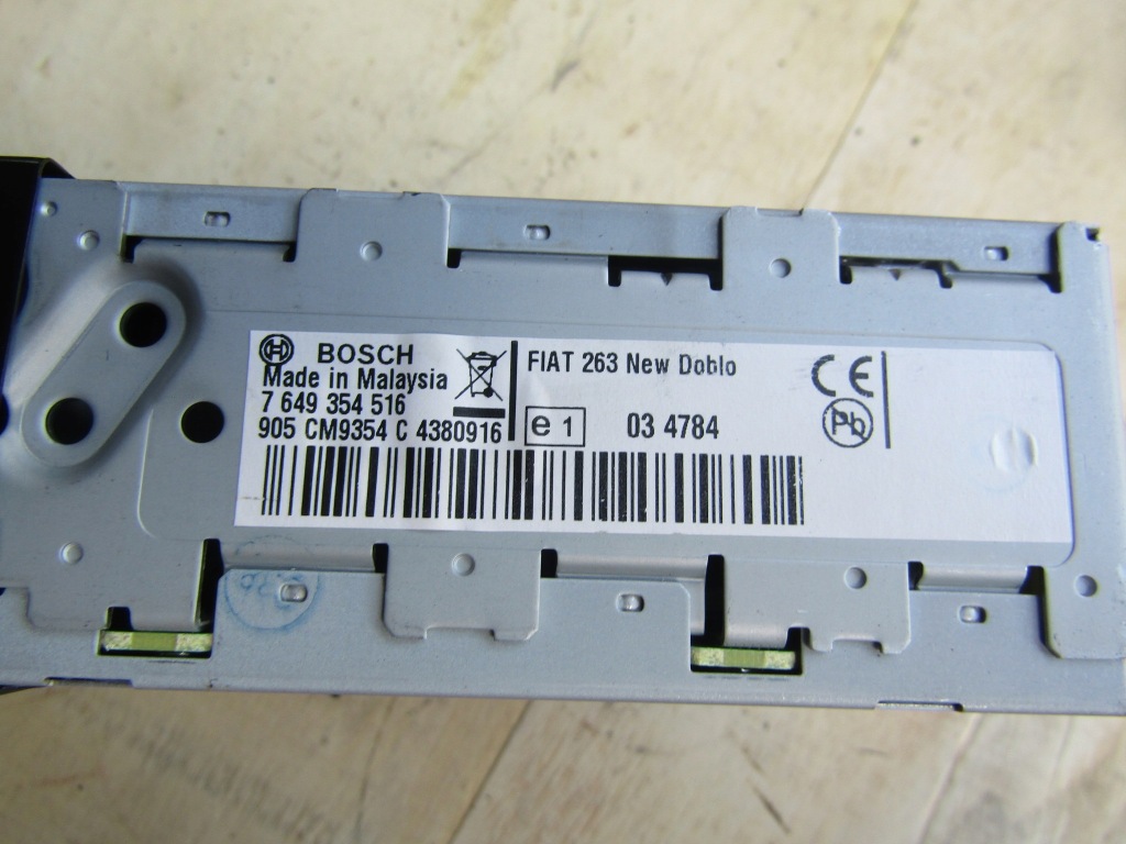 фото №5, 7355124860 радиопроигрыватель fiat doblo ii opel combo d 09 20r