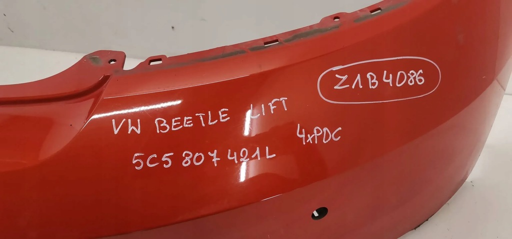 фото №6, Vw beetle lift 5c5 2014- бампер задній задня 4xpdc 5c5807421l