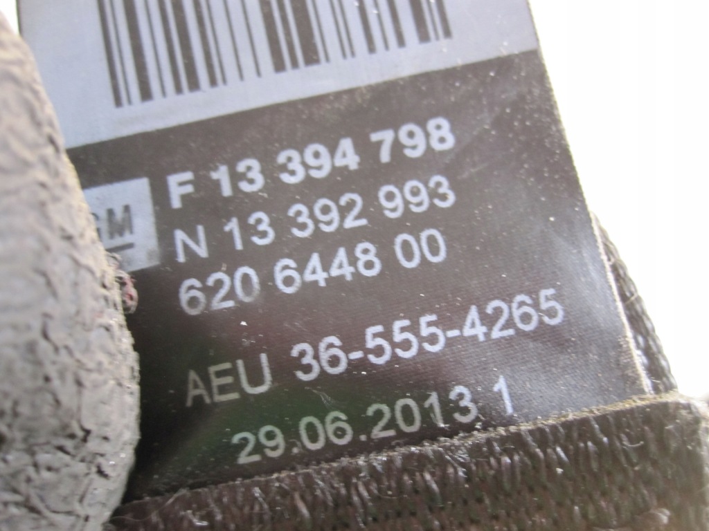 Купить Astra j gtc 13r ремень безопасности левый перед 13394798