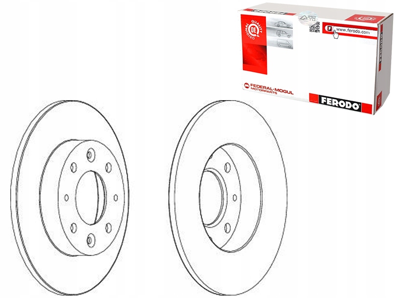 Купити Ferodo комплект диск гальмівних fer, ddf1395