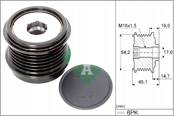 Шкив генератора ford ecosport focus iv galaxy 3 kuga 2 Цена