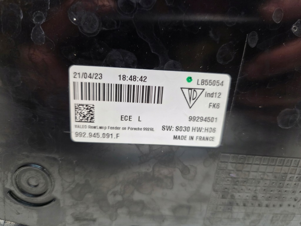 фото №10, Лампа ліва задня w крила porsche 911 992 19- eu 992945091f