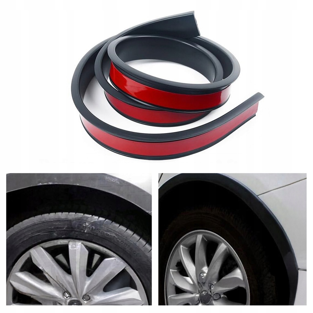 фото №12, Накладка подкрылок молдинг защитная защитная na подкрылок do крыльев 6mx3cm