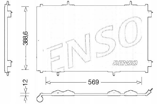 фото №1, Denso радіатор кондиціонера з осушувач citroe