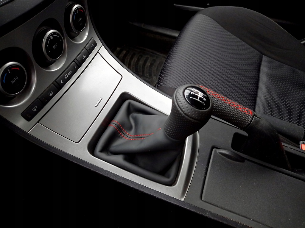 фото №7, Кожаный чехол домкрата переключения передач mazda 3 i