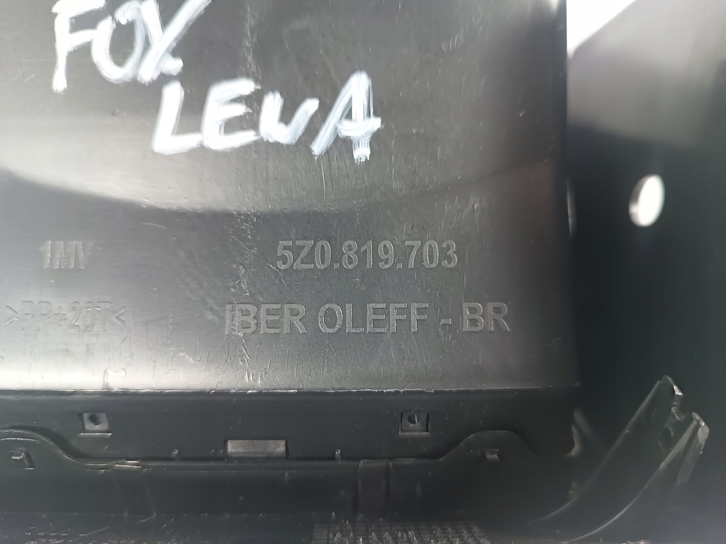 фото №5, Vw fox 05-09 решітка обдув повітря ліва водія оригінальний номер 5z0819703