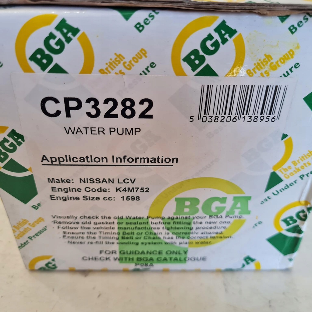 фото №10, Dacia dokker duster logan 1.6 16v насос wody bga cp3282