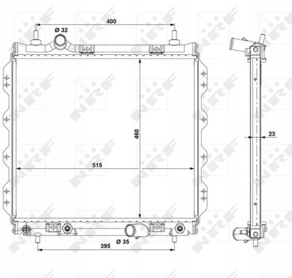 фото №8, Радиатор wody chrysler pt cruiser 2.4 nrf 53337 радиатор, система