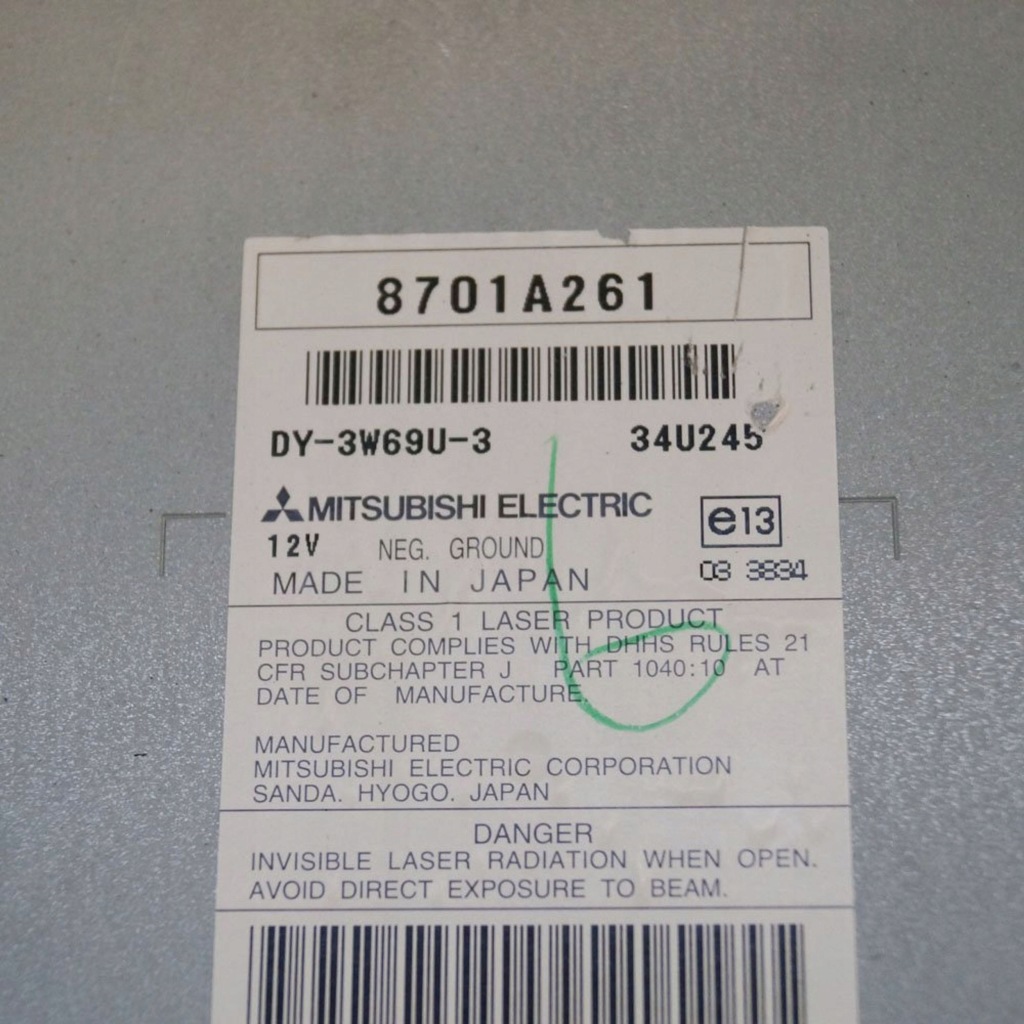 фото №4, Mitsubishi lancer 2009 панель / радіопрогравач cd/dvd/gps