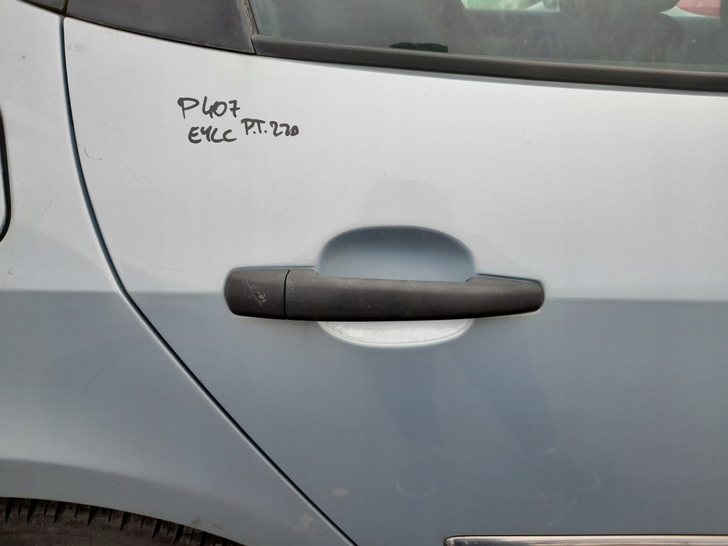 фото №6, Peugeot 407 sw двері правий задня праве задні eylc