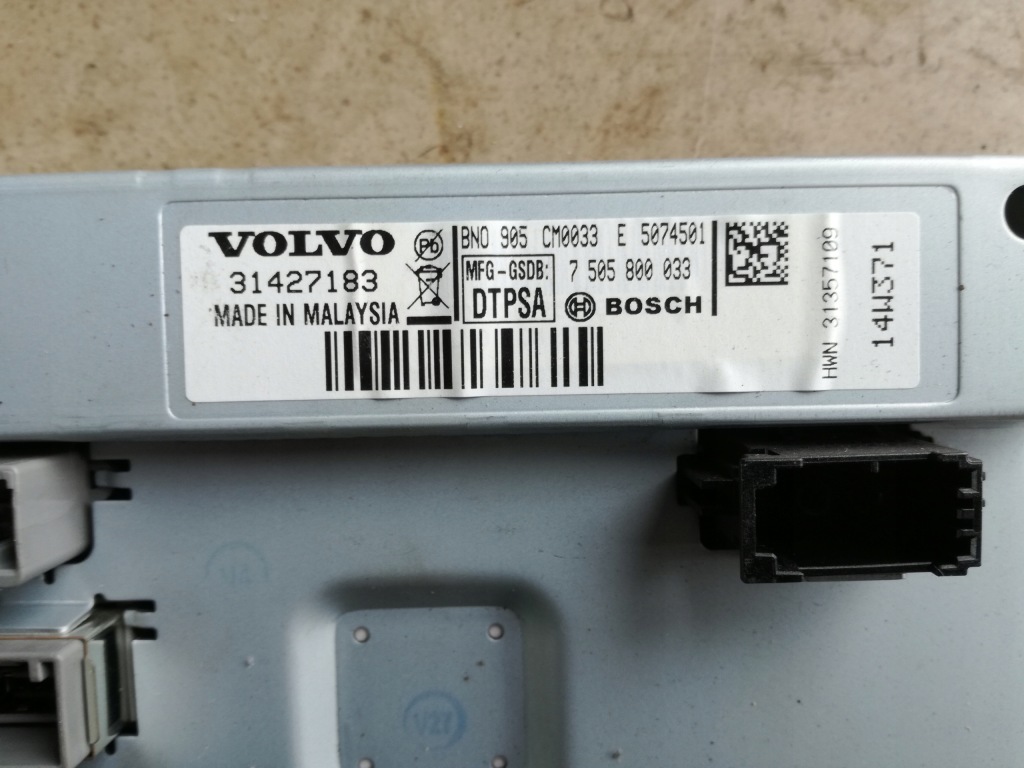 фото №3, Volvo v40 2012 - 2018 rok дисплей навигации