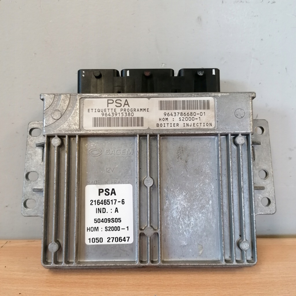 фото №1, Citroen c5 бортовой компьютер двигателя 9643915380