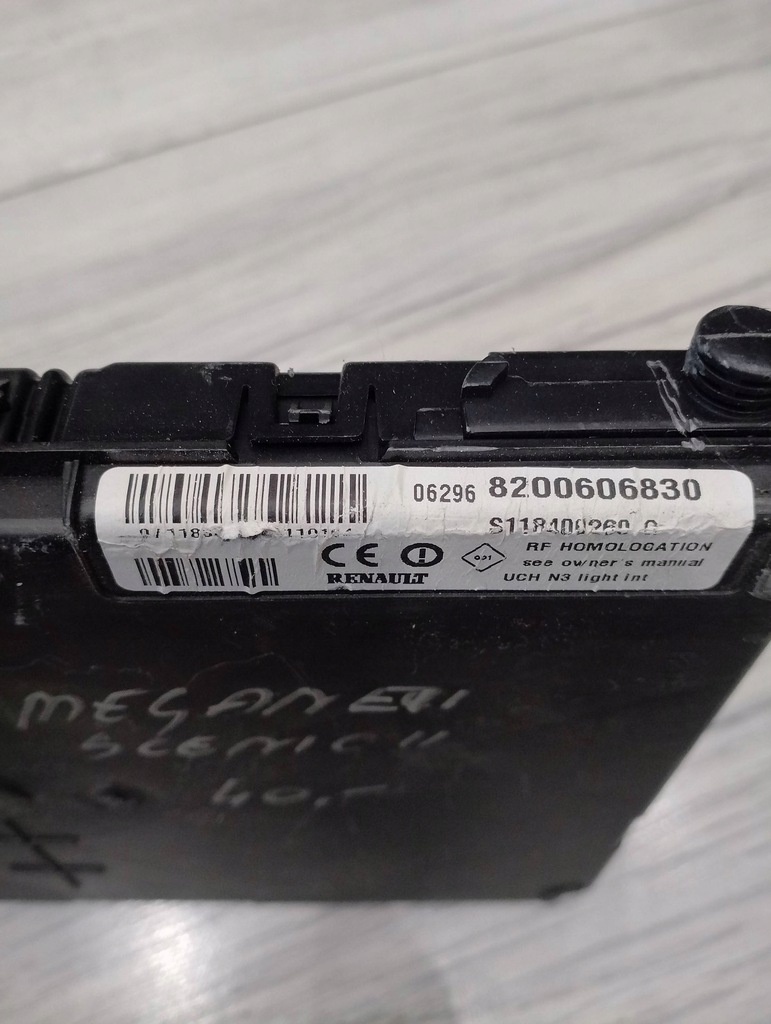 фото №3, Модуль uch n3 light 8200606830 renault megane ii scenic ii