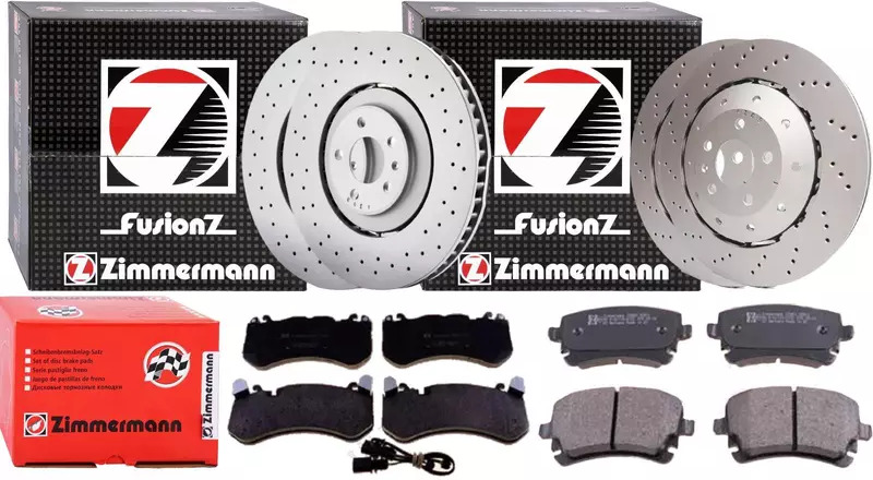 фото №1, Zimmermann тормозные диски+ тормозные колодки p+t audi rs6 c6 390mm