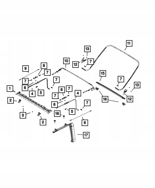 фото №4, Рамка пластиковая дверь правых wrangler jk 07-09