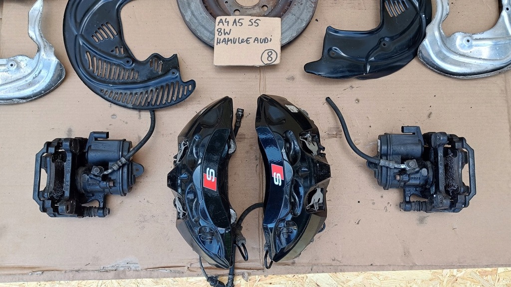 фото №7, Audi a4 a5 s4 s5 8w комплект супорти гальмівні диски гальма