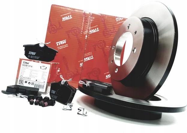 фото №1, Trw тормозные диски + тормозные колодки задняя mitsubishi space star 260mm