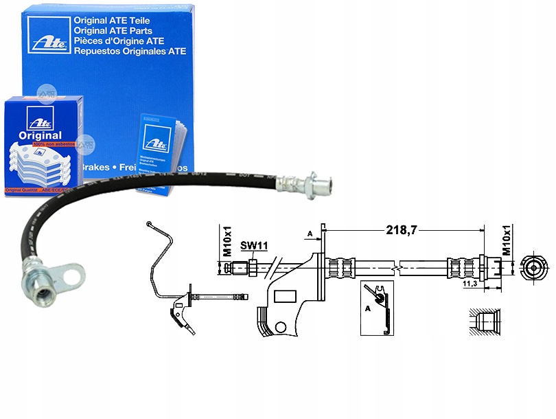 фото №1, Шланг тормозной opel astra h 1.8 l48
