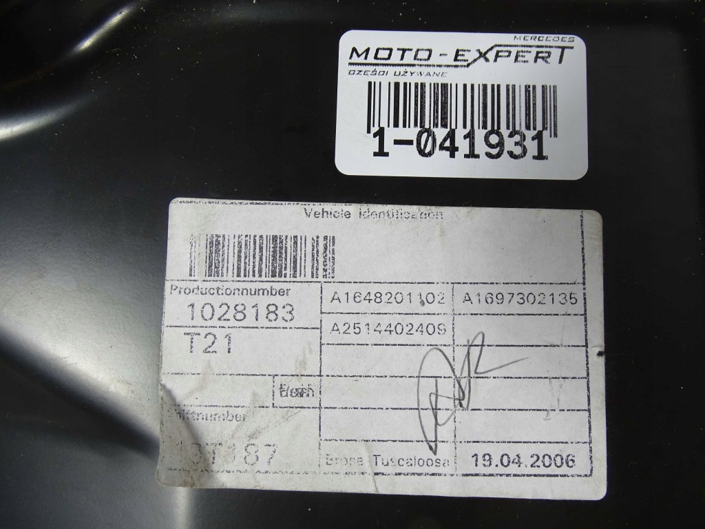 фото №3, Mercedes r w251 механізм підйомник скло лівий задня