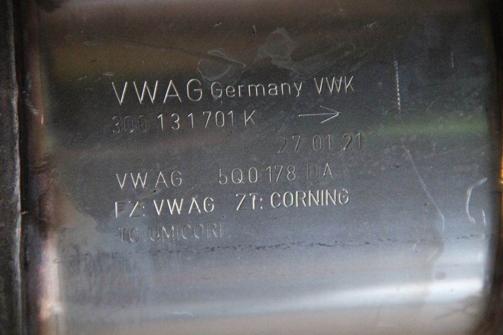 фото №7, Вихлоп з каталізатор vw arteon 2.0 tfsi 215 kw 3q0253059dk 3q0131701k