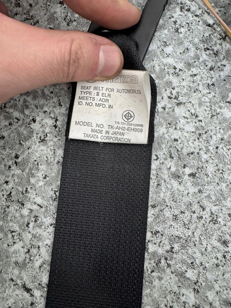 фото №5, Pas безопасности правый перед mazda 3 bm 2013-2017 tk-ah2-eh959