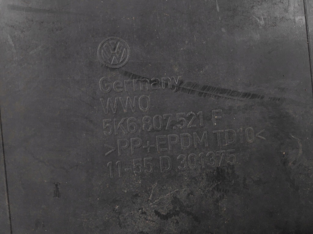 фото №11, Vw golf vi накладка спойлер дифузор бампера задня 5k6807521f