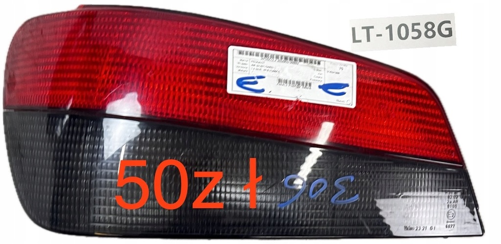 фото №14, Лампа левая задняя задняя peugeot 306 lift 1997-2002r вкладыш лампы