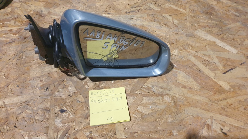 фото №1, Зеркало правое audi a4 b6 b7 5 pin