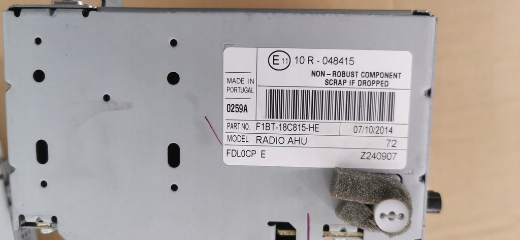 фото №8, Ford transit connect mk2 2014-18r.- радіо навігація панель комплект