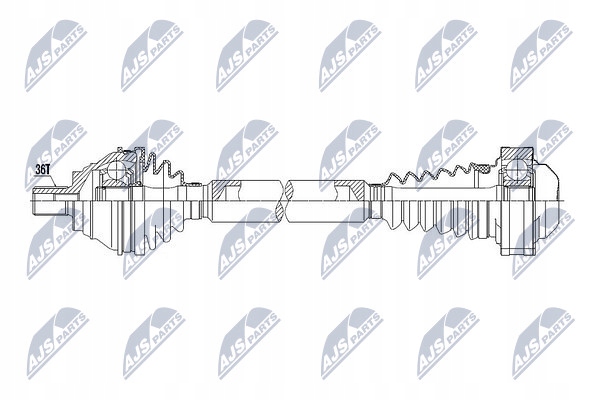 Привідний вал привідна vw eng.1.6 102km golf v/vi, golf plus 07-13, audi a3 03-07, Доставка