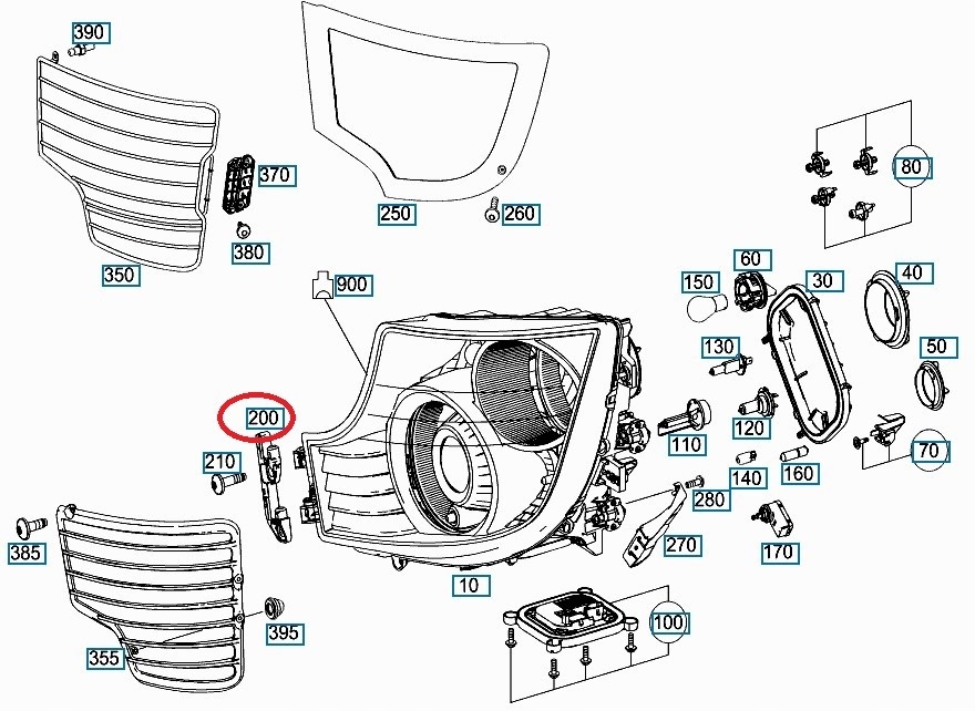 фото №2, Петля фара левый mercedes actros mp4