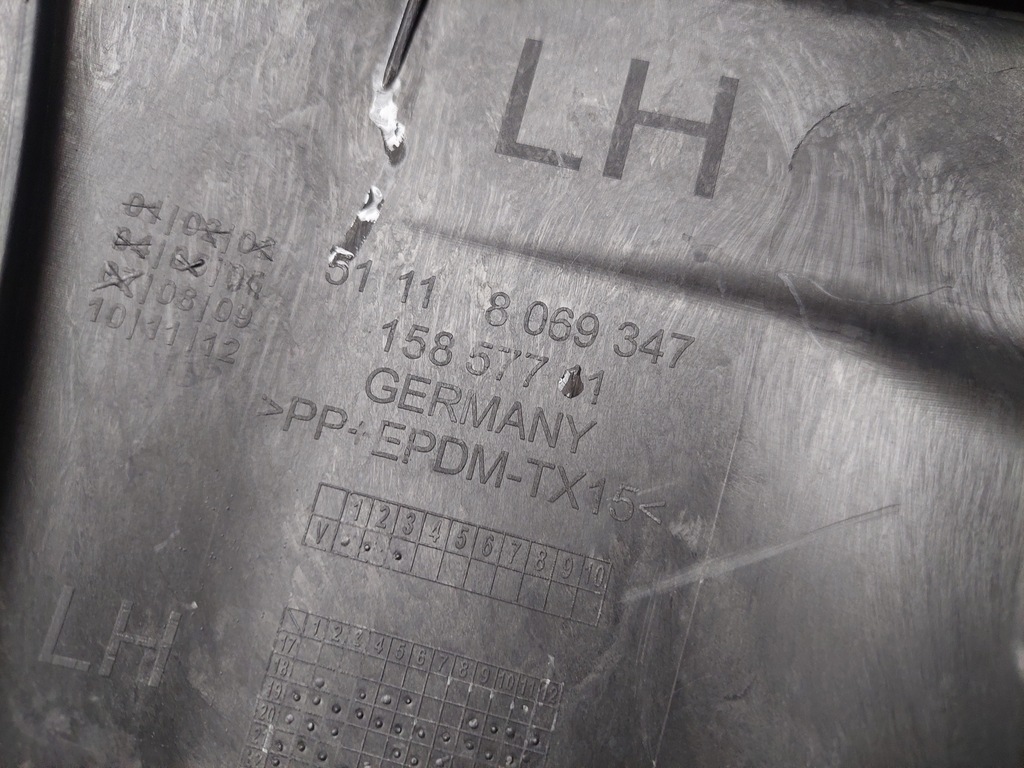 фото №9, Направляющая бампера - кронштейн противотуманной фары - левый - bmw 3 g20 g21 - m-pakiet