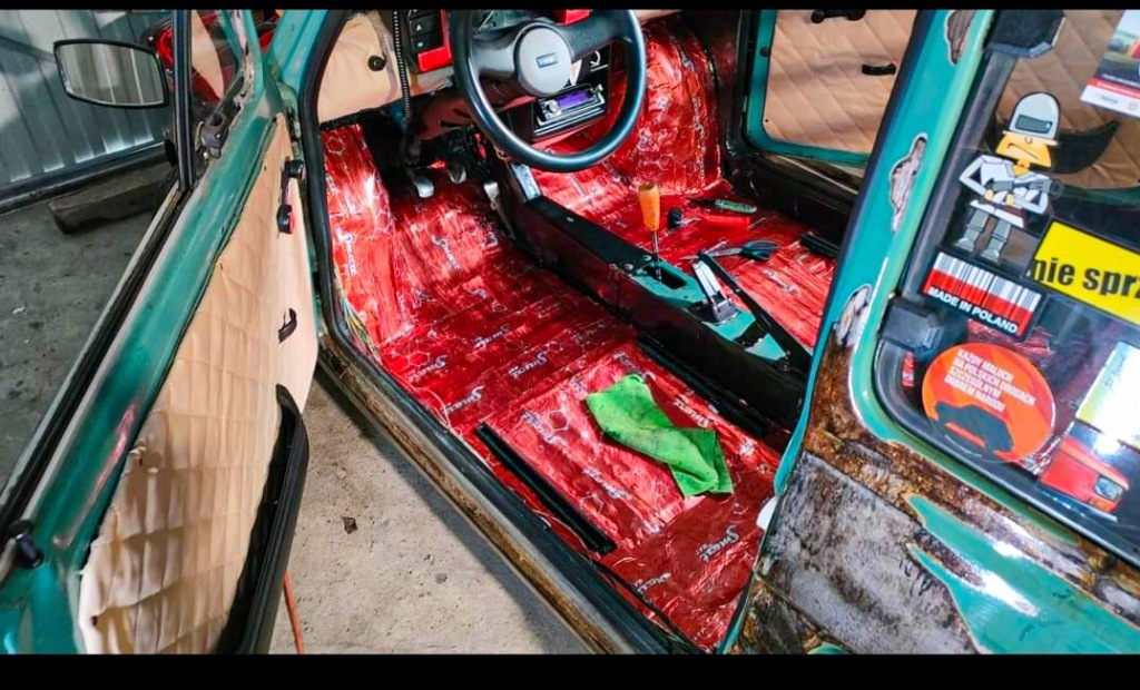 Мат шумоизоляционная 2mm бутиловая алюбутил 400x50 2m2 дверь багажник пол Недорого